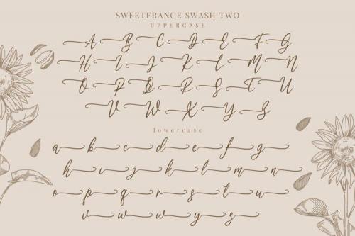 Sweetfrance Handwritten Script Font 14