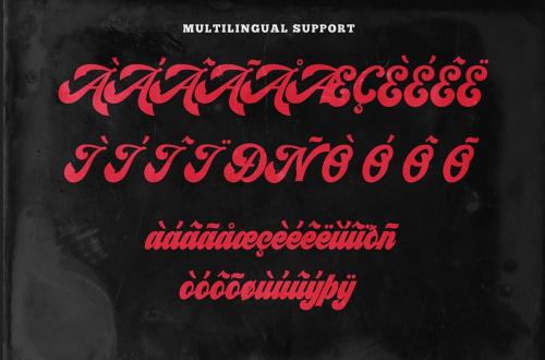 Synchro Retro Bold Script Font 12