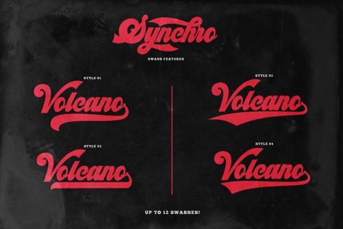 Synchro Retro Bold Script Font 2