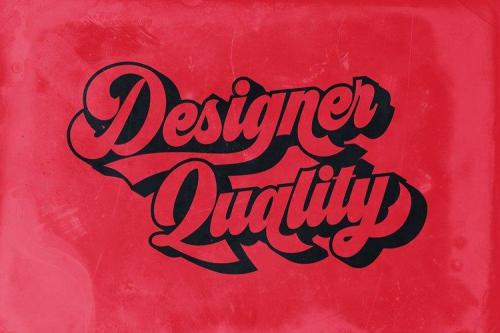 Synchro Retro Bold Script Font 6