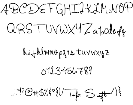 Taylor Swift Font