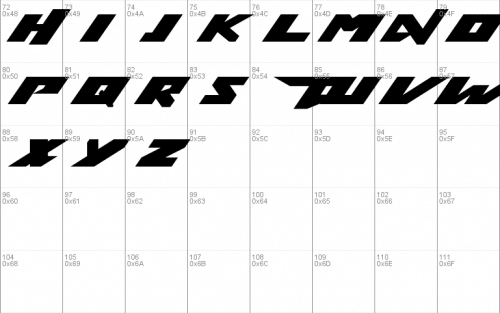 Tekken 6 2 Font 1