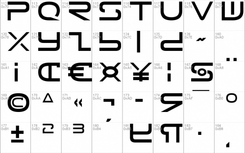 Tele-Marines Font 2