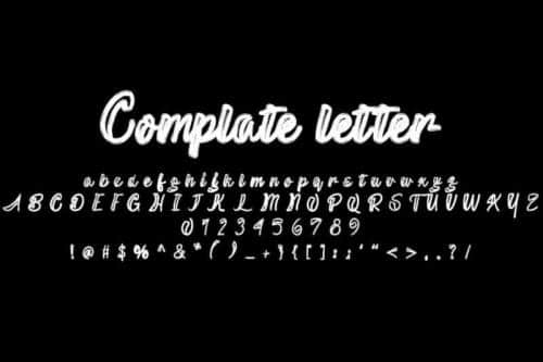 The inside Script Font 3