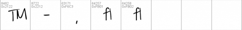 Throw My Hands Up In The Air Font 8