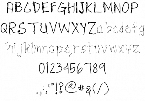 Thunderstorm Font 1