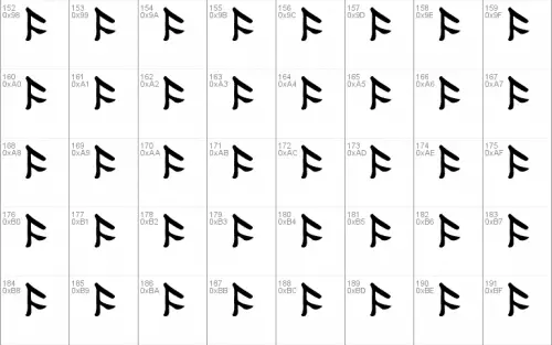 Tolkien Dwarf Runes Font 3