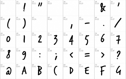 Trash Hand Font