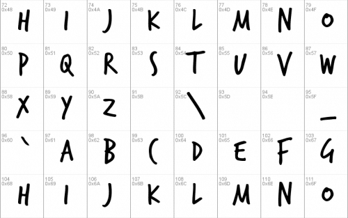 Trash Hand Font 1