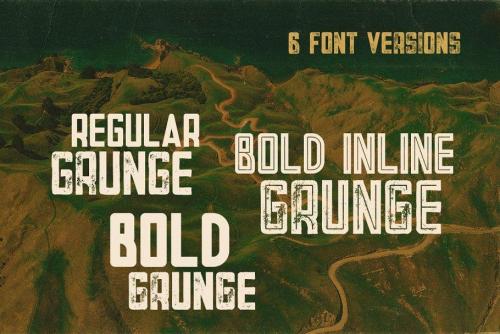 Tron Bold Inline Font 3