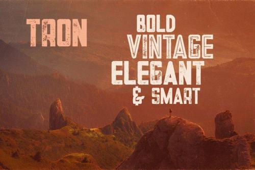 Tron Bold Inline Font 4