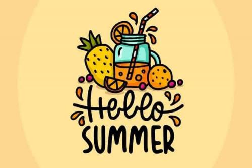 Tropical Orange Handdrawn Font  2