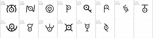 Unown Font 1