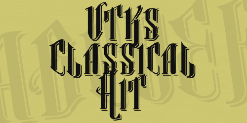 Vtks Classical Hit Font