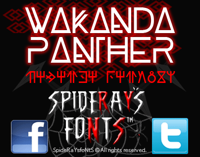 Wakanda Panther Font
