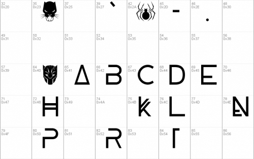 Wakanda Panther Font 2