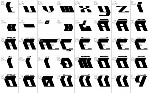 Warning Font 3