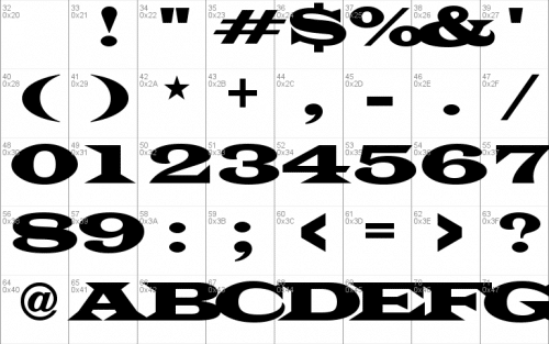 Wide Latin Font (1)