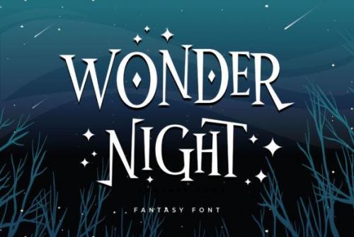 Wonder Night Display Font