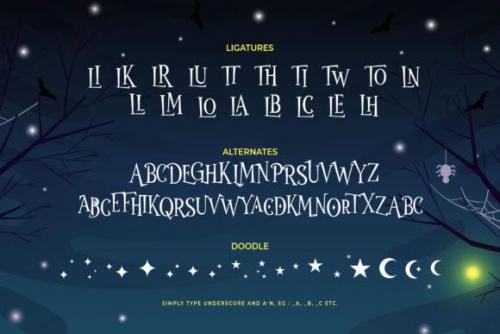 Wonder Night Display Font 10