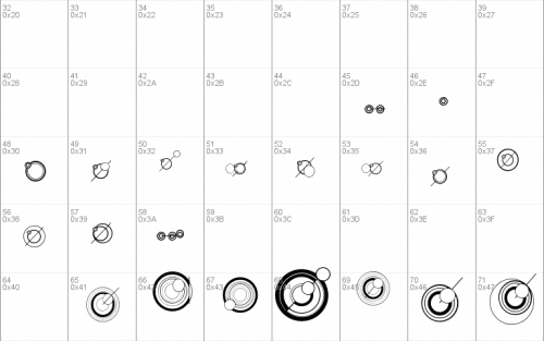 Ws Simple Gallifreyan Font 1