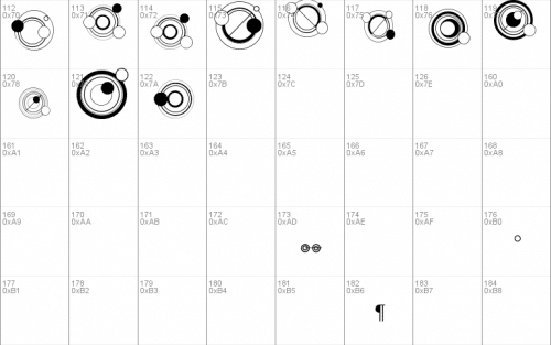 Ws Simple Gallifreyan Font 3