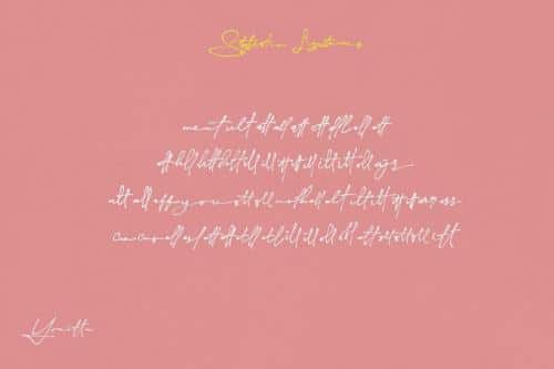 Yonitta Signature Script Font 10
