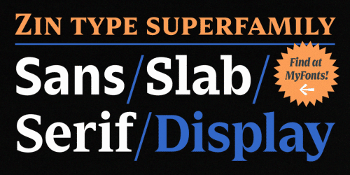 Zin Display Font 5