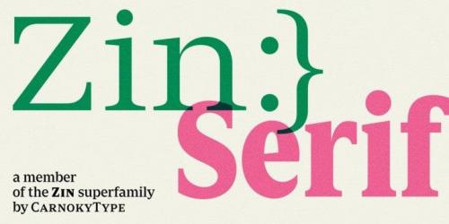Zin Serif Font 1