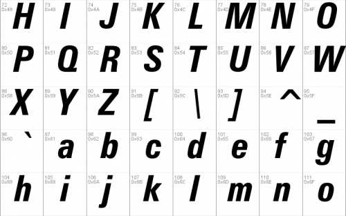 Zurich Font 1