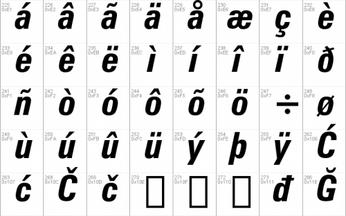 Zurich Font 3