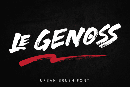 le Genoss Brush Font