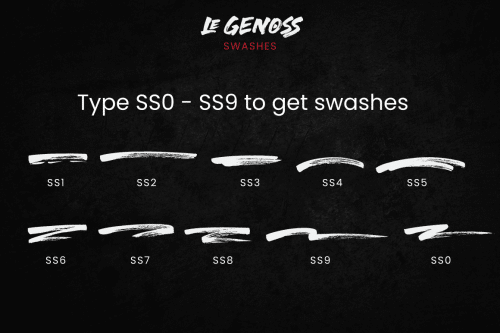 le Genoss Brush Font 7