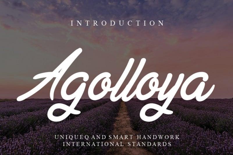 Agolloya Handwritten Font