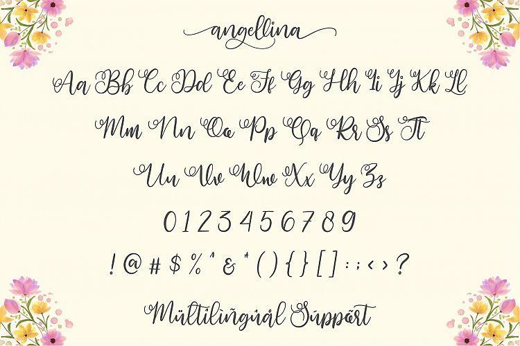 Angellina Script Font 1