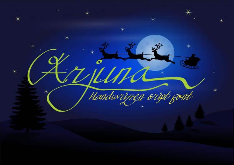 Arjuna Handwritten Font