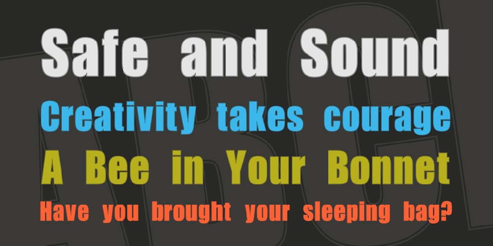 Billboard Sans Serif Font 1