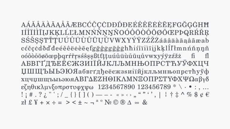 Century Schoolbook Serif Font 2