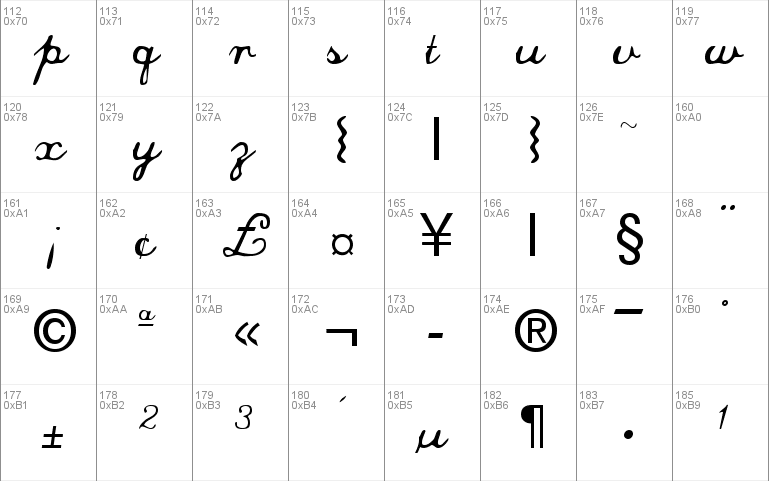 Commercial Script Font 3