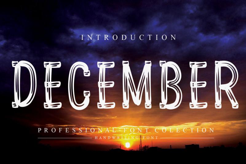 December Display Font