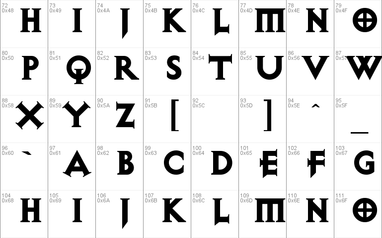 Exocet Font 1