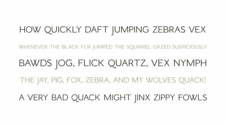 GFS Orpheus Sans Serif Font 1