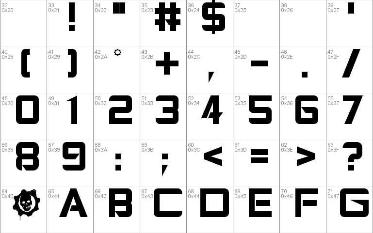 Gears Of Peace Font 1