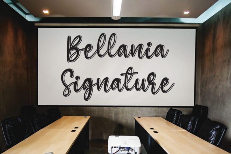 Gellonia Flower Script Font 1