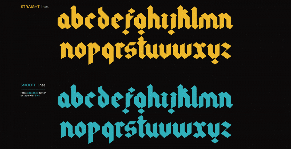 Gothic Modern Typeface