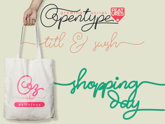 Growing Handwritten Font  4