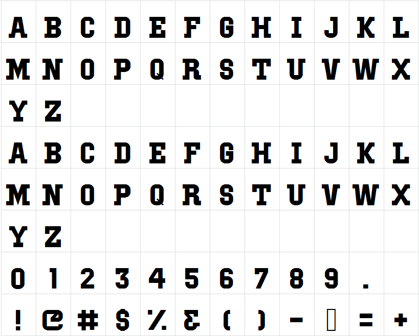 IBM Block Serif Font