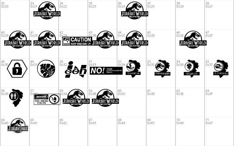 Jurassic World Font