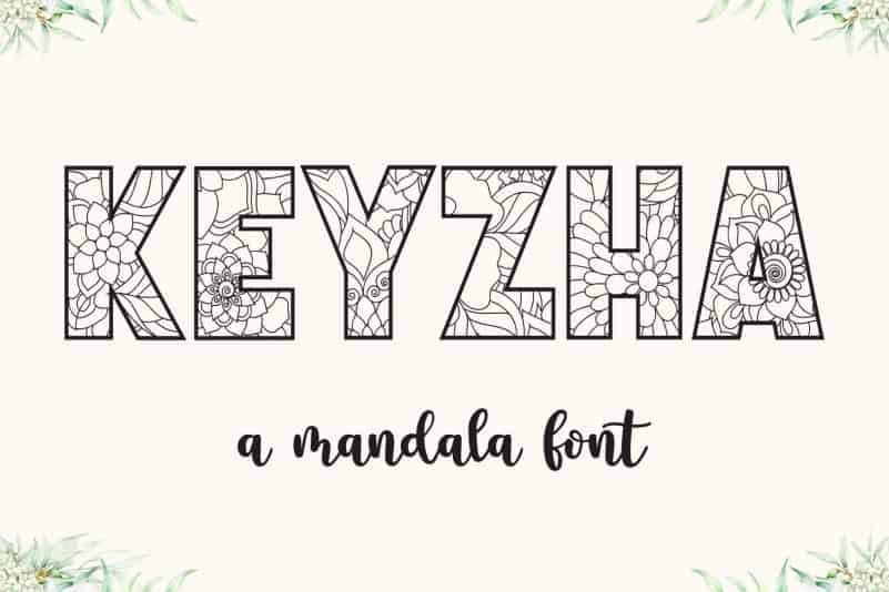 KEYZHA – Mandala Font