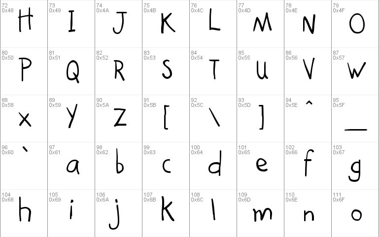 Kindergarten Font 1